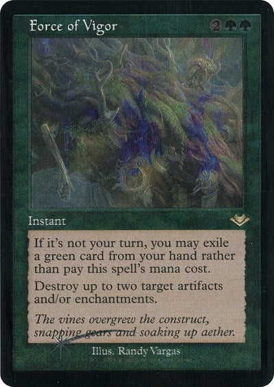Force of Vigor (Retro Frame) (Foil Etched) (Modern Horizons 1 Retro Frames) Near Mint Foil