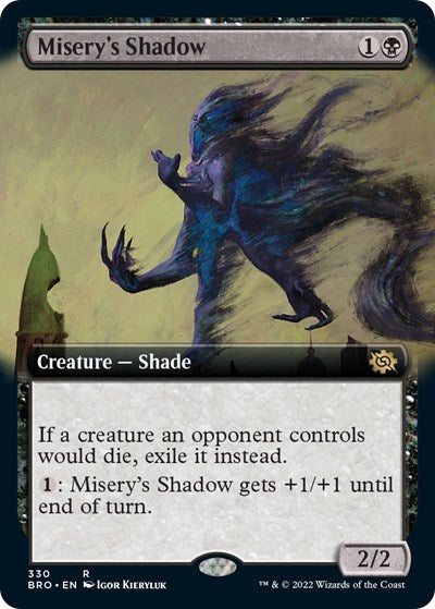 Misery's Shadow (Extended Art) (The Brothers' War) Near Mint Foil