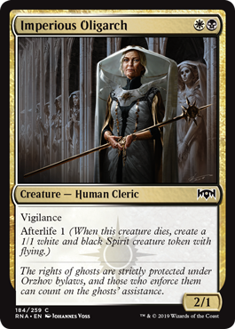 Imperious Oligarch (Ravnica Allegiance) Medium Play