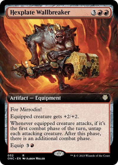 Hexplate Wallbreaker (Extended Art) (Commander: Phyrexia: All Will Be One) Near Mint