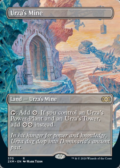 Urza's Mine (Borderless) (Double Masters) Near Mint Foil