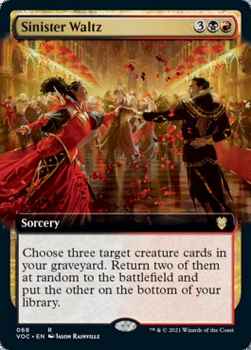 Sinister Waltz (Extended Art) (Commander 2021 Crimson Vow) Near Mint