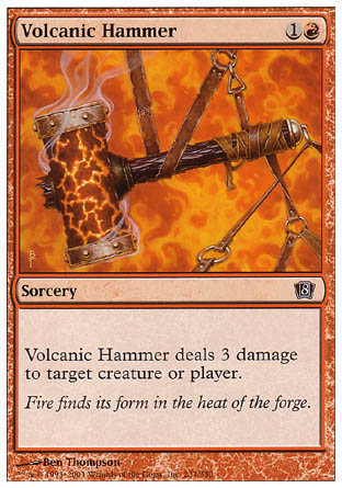 Volcanic Hammer (8th Edition) Medium Play