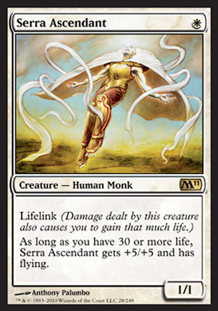 Serra Ascendant (Magic 2011 Core Set) Heavy Play