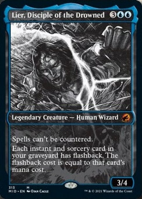 Lier, Disciple of the Drowned (Showcase) (Innistrad: Midnight Hunt) Near Mint Foil