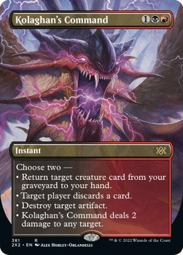 Kolaghan's Command (Borderless) (Double Masters 2022) Near Mint Foil
