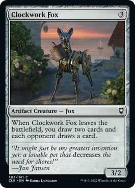 Clockwork Fox (Commander Legends: Battle for Baldur's Gate) Light Play Foil