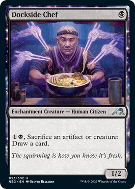 Dockside Chef (Kamigawa: Neon Dynasty) Light Play Foil