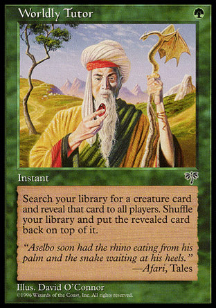 Worldly Tutor (Mirage) Medium Play