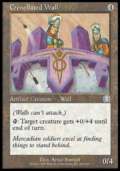 Crenellated Wall (Mercadian Masques) Light Play