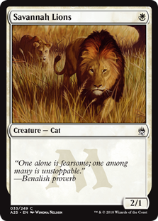 Savannah Lions (Masters 25) Near Mint Foil