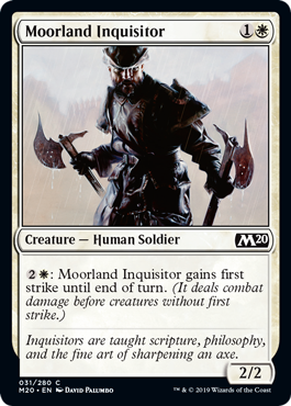 Moorland Inquisitor (Magic 2020 Core Set) Near Mint