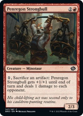 Penregon Strongbull (The Brothers' War) Near Mint Foil