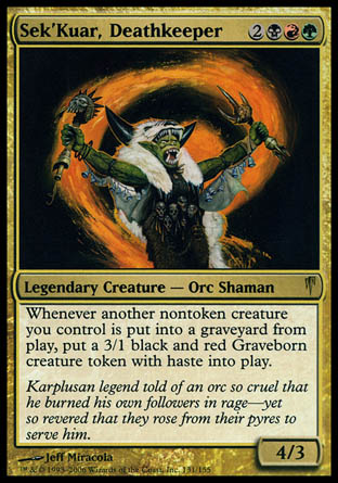 Sek'Kuar, Deathkeeper (Coldsnap) Near Mint