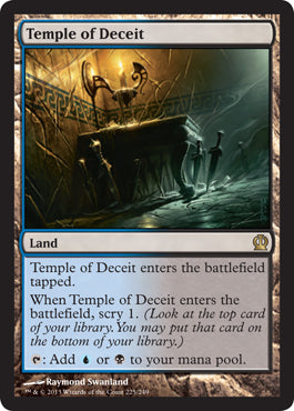 Temple of Deceit (Theros) Near Mint Foil