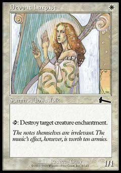 Devout Harpist (Urza's Legacy) Medium Play