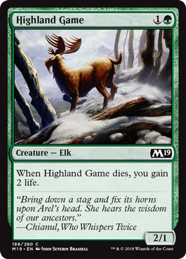 Highland Game (Magic 2019 Core Set) Near Mint