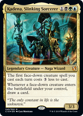 Kadena, Slinking Sorcerer (Commander 2019) Near Mint Foil