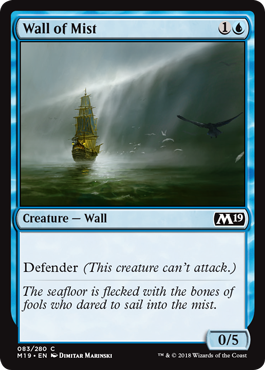 Wall of Mist (Magic 2019 Core Set) Near Mint