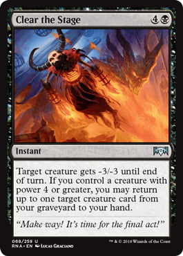 Clear the Stage (Ravnica Allegiance) Near Mint