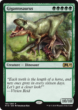 Gigantosaurus (Magic 2019 Core Set) Near Mint