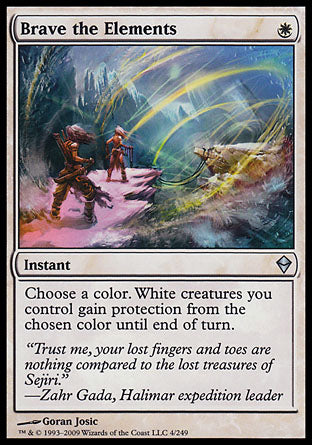 Brave the Elements (Zendikar) Near Mint Foil