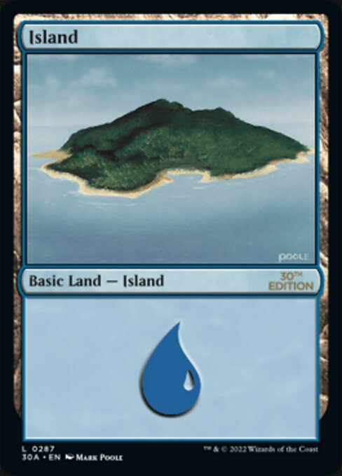Island (287) (30th Anniversary Edition) Near Mint