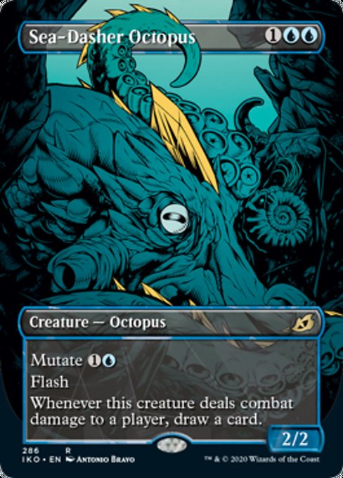 Sea-Dasher Octopus (Showcase) (Ikoria: Lair of Behemoths) Near Mint Foil