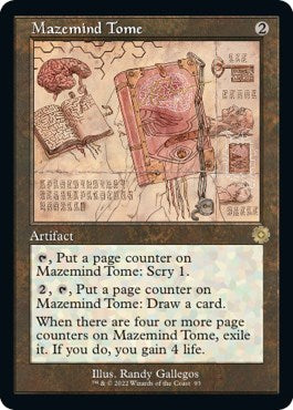 Mazemind Tome (Schematic) (The Brothers' War: Retro Frame Artifacts) Near Mint Foil