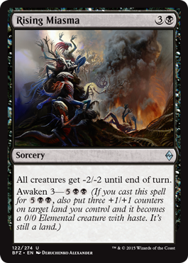 Rising Miasma (Battle for Zendikar) Near Mint