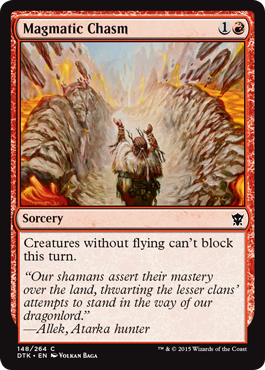 Magmatic Chasm (Dragons of Tarkir) Medium Play Foil