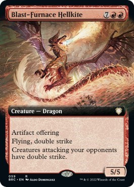 Blast-Furnace Hellkite (Extended Art) (Commander: The Brothers' War) Near Mint