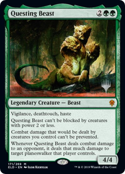 Questing Beast (Promo Pack: Throne of Eldraine) Medium Play