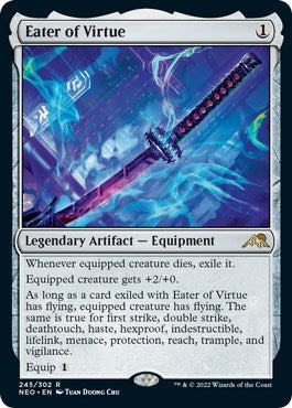 Eater of Virtue (Kamigawa: Neon Dynasty) Near Mint Foil