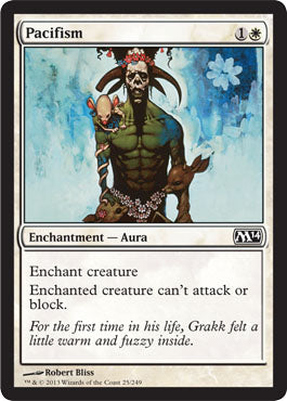 Pacifism (Magic 2014 Core Set) Heavy Play Foil