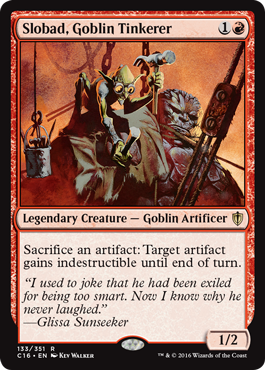 Slobad, Goblin Tinkerer (Commander 2016 Edition) Light Play