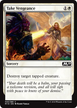 Take Vengeance (Magic 2019 Core Set) Light Play