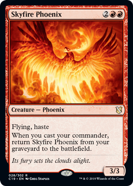 Skyfire Phoenix (Commander 2019) Light Play