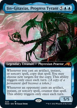 Jin-Gitaxias, Progress Tyrant (Extended Art) (Kamigawa: Neon Dynasty) Near Mint