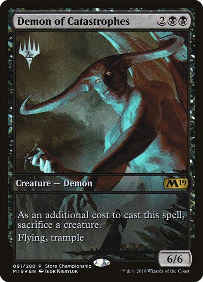 Demon of Catastrophes (Promos: Game Day and Store Championship) Near Mint Foil