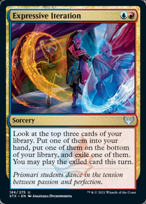 Expressive Iteration (Strixhaven) Medium Play Foil