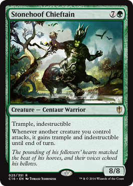 Stonehoof Chieftain (Commander 2016 Edition) Medium Play