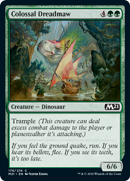 Colossal Dreadmaw (Magic 2021 Core Set) Medium Play