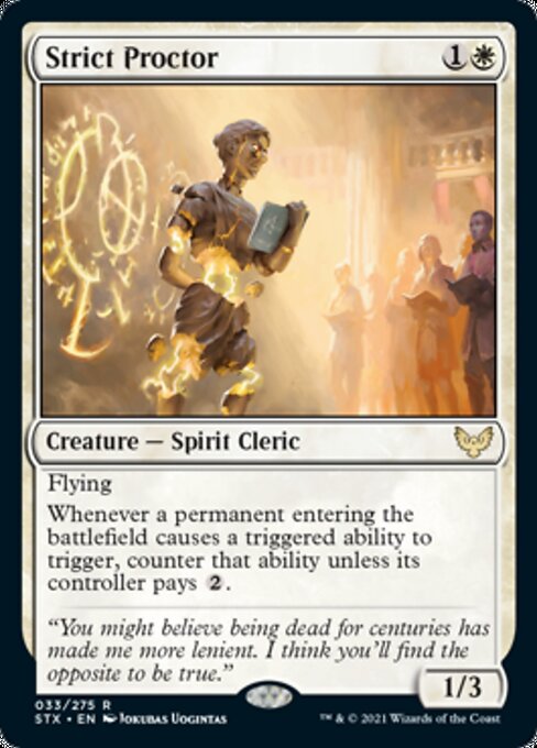 Strict Proctor (Strixhaven) Light Play