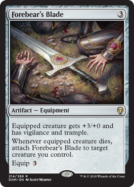 Forebear's Blade (Dominaria) Medium Play