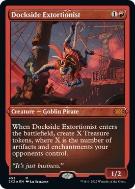 Dockside Extortionist (Foil Etched) (Double Masters 2022) Near Mint Foil