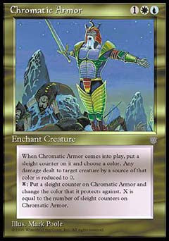 Chromatic Armor (Ice Age) Heavy Play