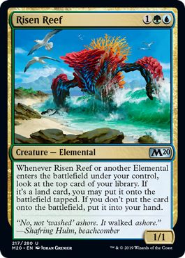 Risen Reef (Magic 2020 Core Set) Light Play