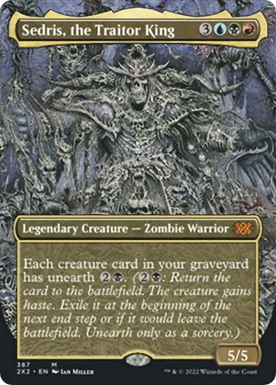 Sedris, the Traitor King (Borderless) (Double Masters 2022) Light Play