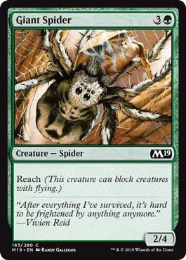 Giant Spider (Magic 2019 Core Set) Near Mint